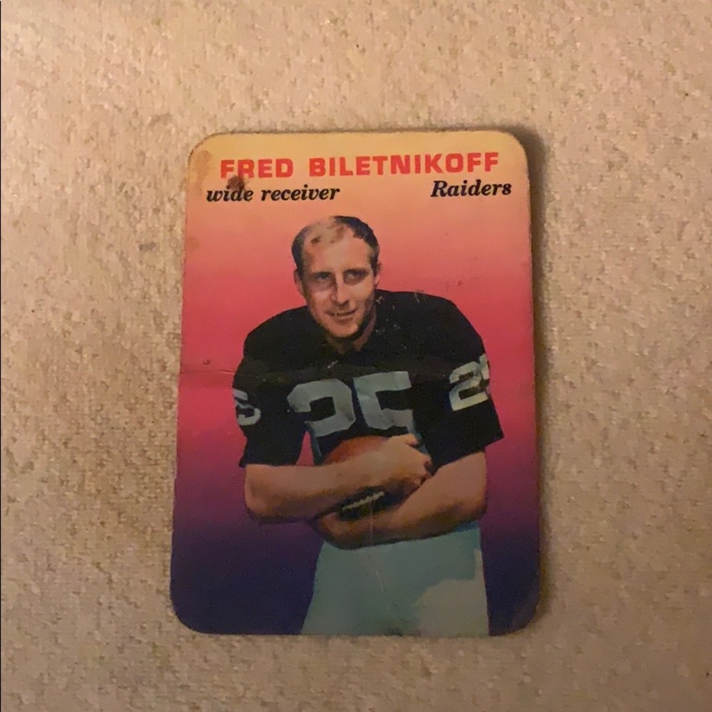 TCG Fred Biletnikoff Raiders Card